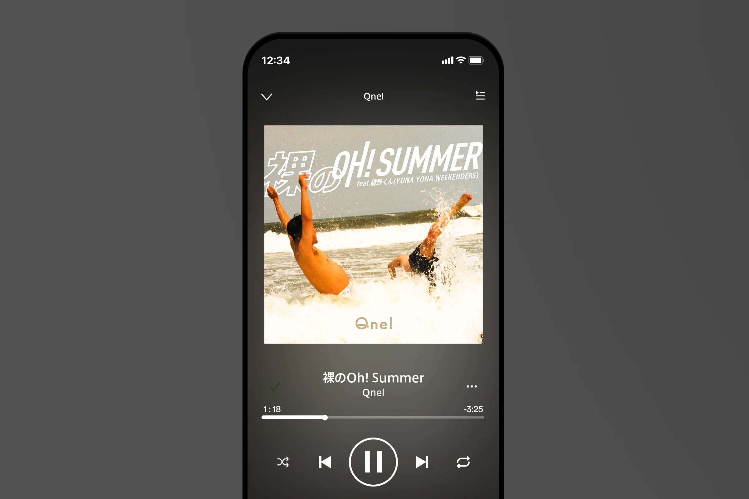 Qnel - 裸のOh! Summer アートワーク